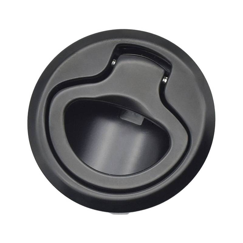 

Non-Locking Flush Pull Slam Latch Universal for RV Boat Marine Deck Hatch Door Zinc Alloy Black