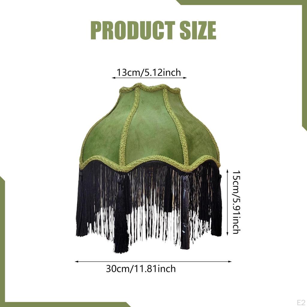 Bell-Shaped Velvet Lampshade with E27 Socket for Floor And Bedside Lamps.