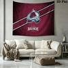 Colorado Avalanche Wall Tapestry Aesthetic Wall Hanging Printed Fabric Blanket Decorative Tapestries for Bedroom Living Room Home Decor