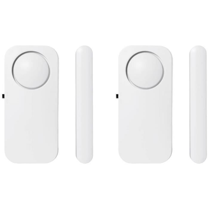 Smartwares Alarme Pour Porte / Fenêtre SMA-40251 Blanc Jeu De 2 90 dB SMA-40251