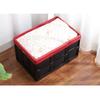 30L Household Folding Storage Box With Lid Storage Box Laundry Basket Closet Storage Box Plastic Storage Box