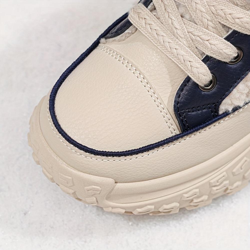 Nya tjockbottnade korta stövlar dam snöstövlar varma bomullsskor