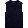 Polo SS22 Knitted Cotton Sleeveless Sweater Women Sweater Blue WMPOSWENC020377-400