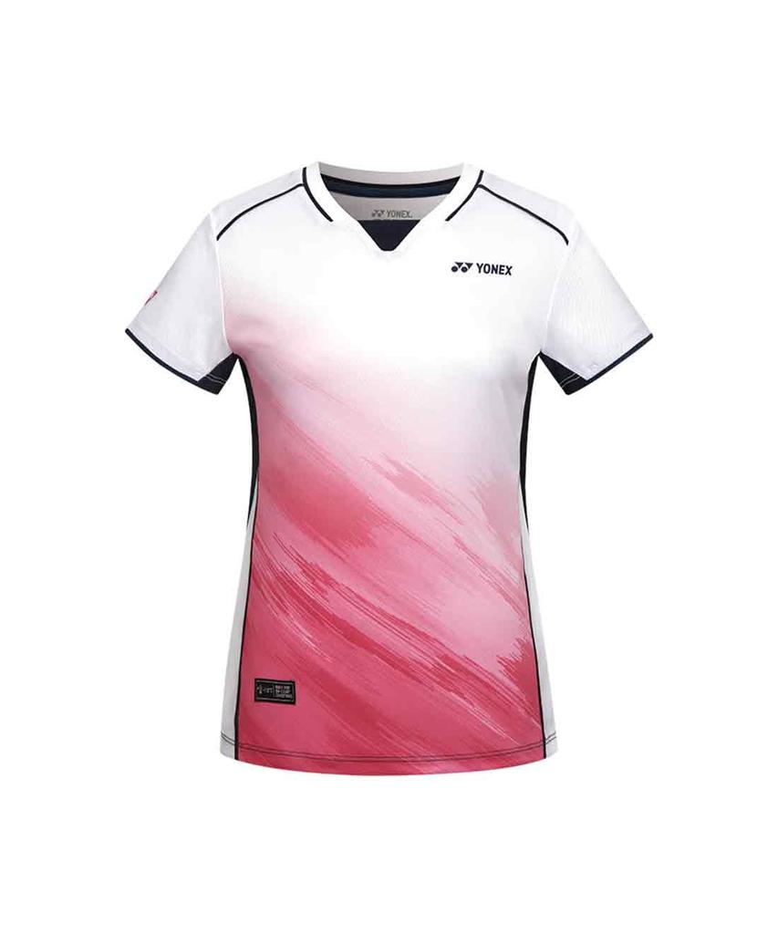YONEX 261Ts008F Blanc/Bleu Vêtement Gaming Graphique Rugueux pour Femmes