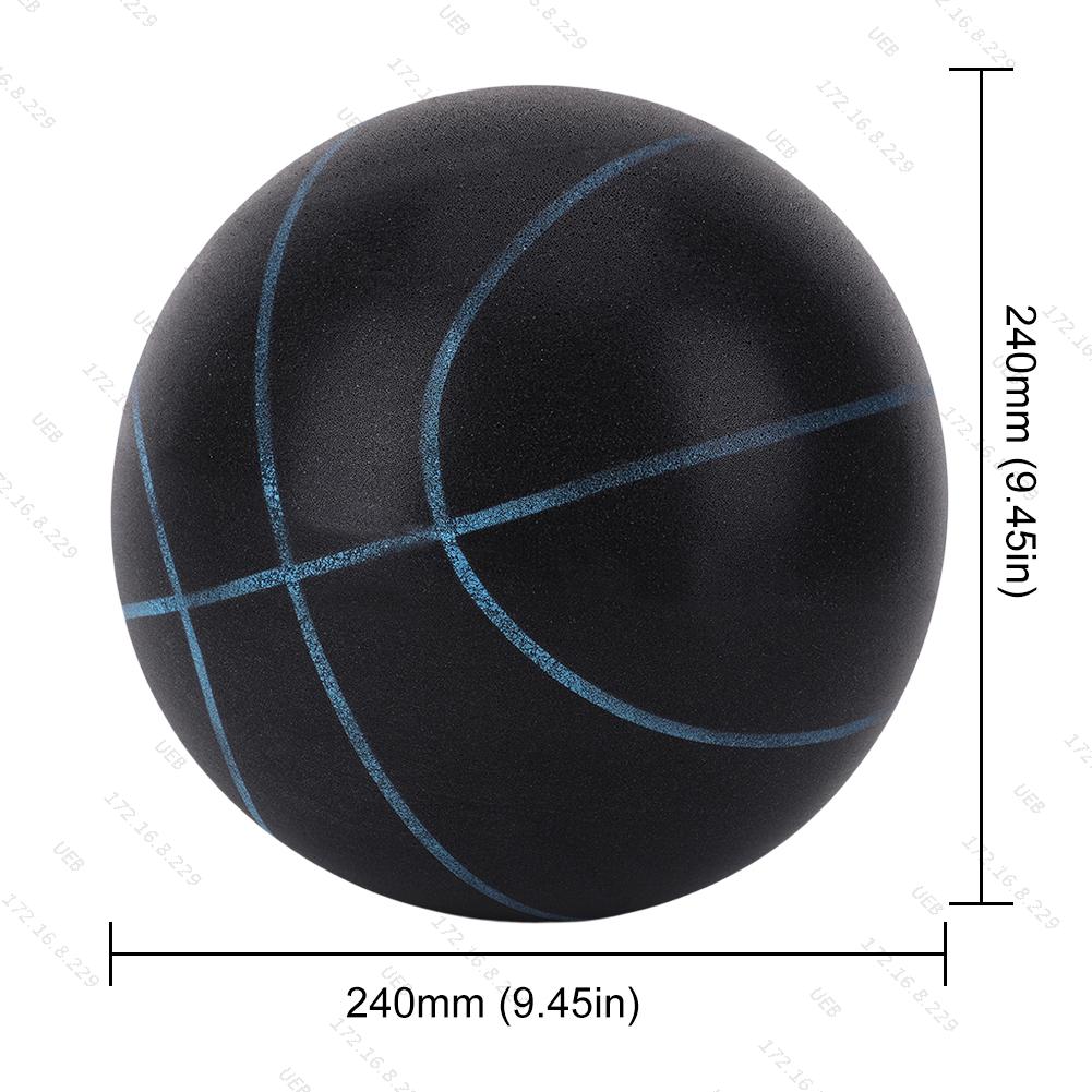 Silent Basketball Foam Size 7/5 Grooved Airless Foam Basketball for Quiet Dribbling Indoor Training Mute Bounce Basketball Ball
