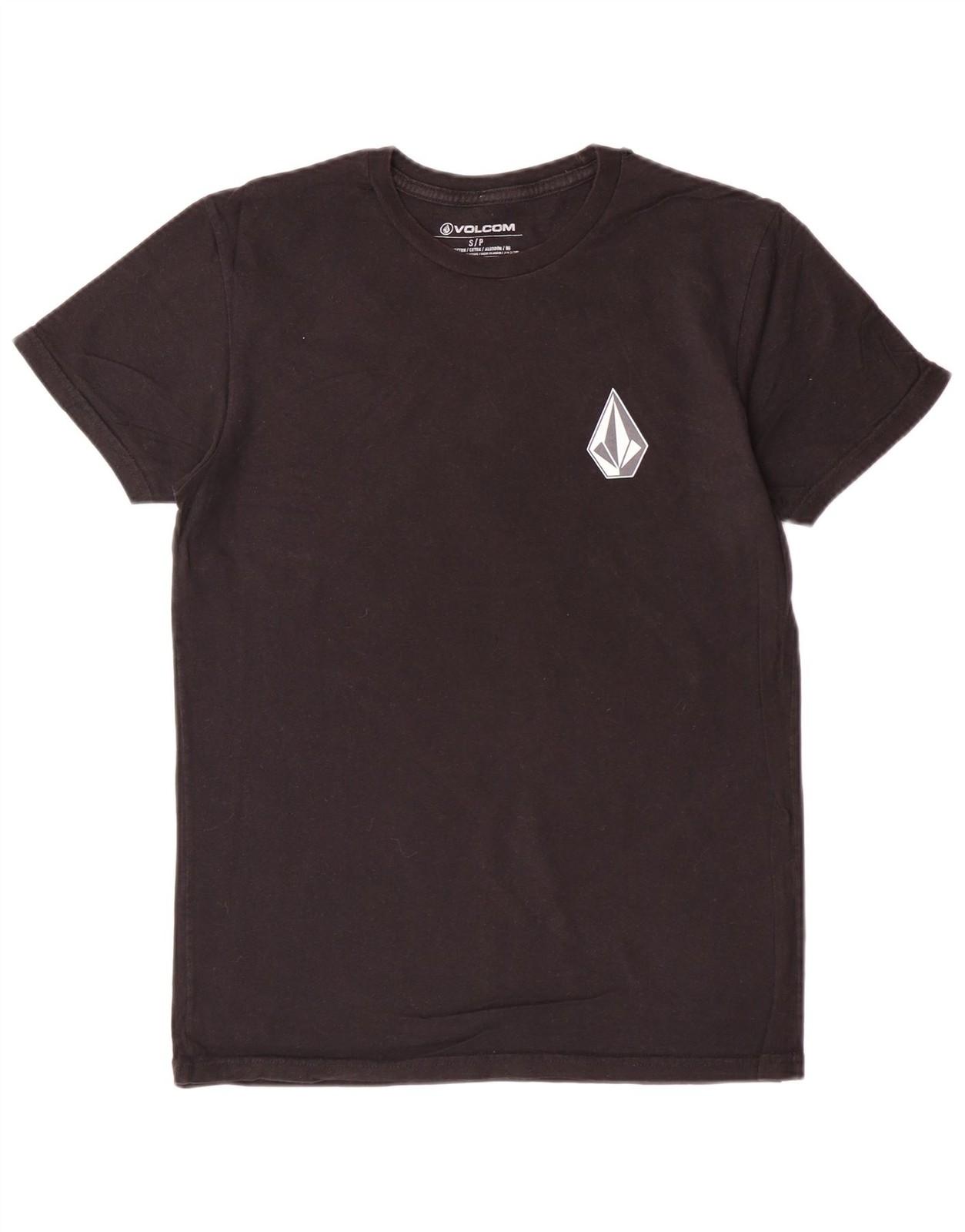 VOLCOM Mens Graphic T-Shirt Top Small Black Cotton BH14 M