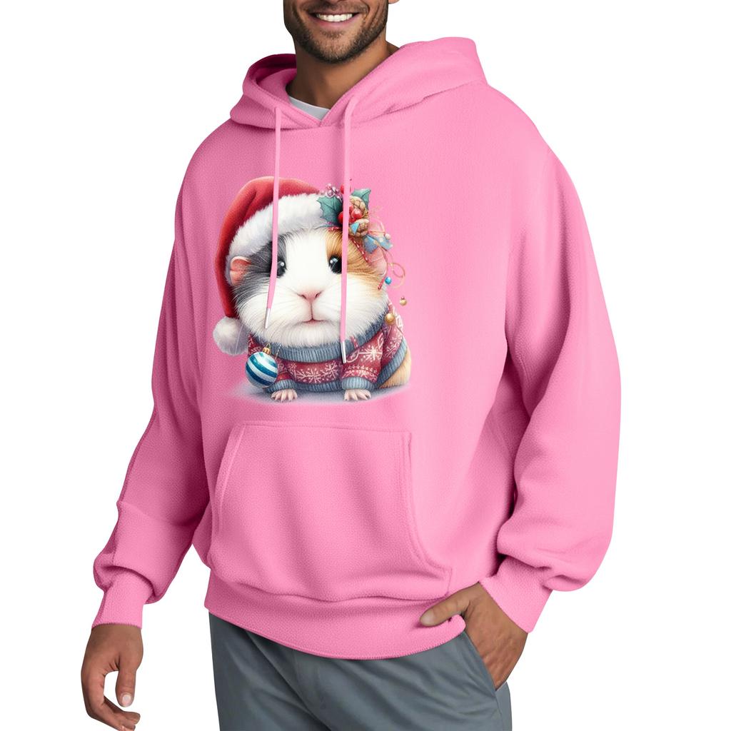 Men's Hooded Sweatshirt, Contrasting Color Sweatshirt, Sports   Casual Jacket