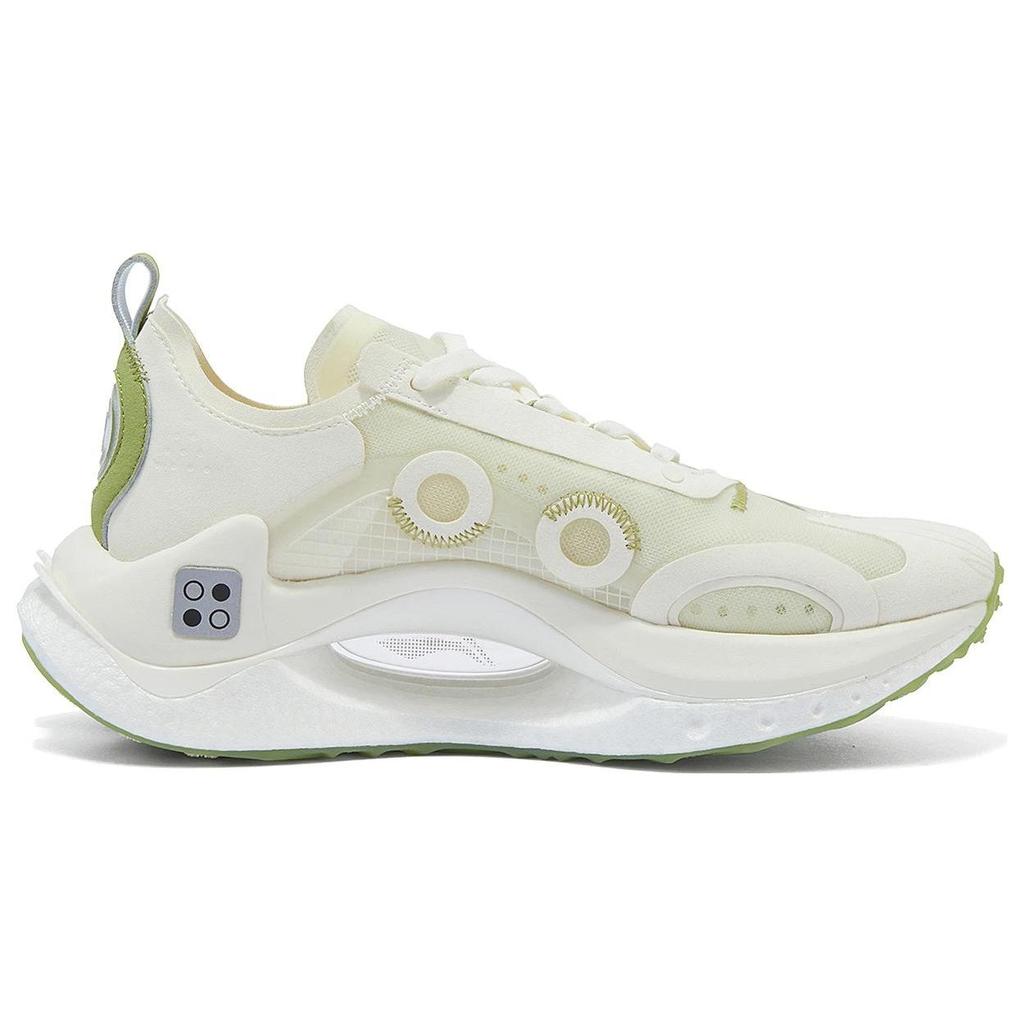Li Ning Absolute Shadow CRC Non-Slip Low-Top Casual Shoes Men Casual Shoes White Green AZGT017-1