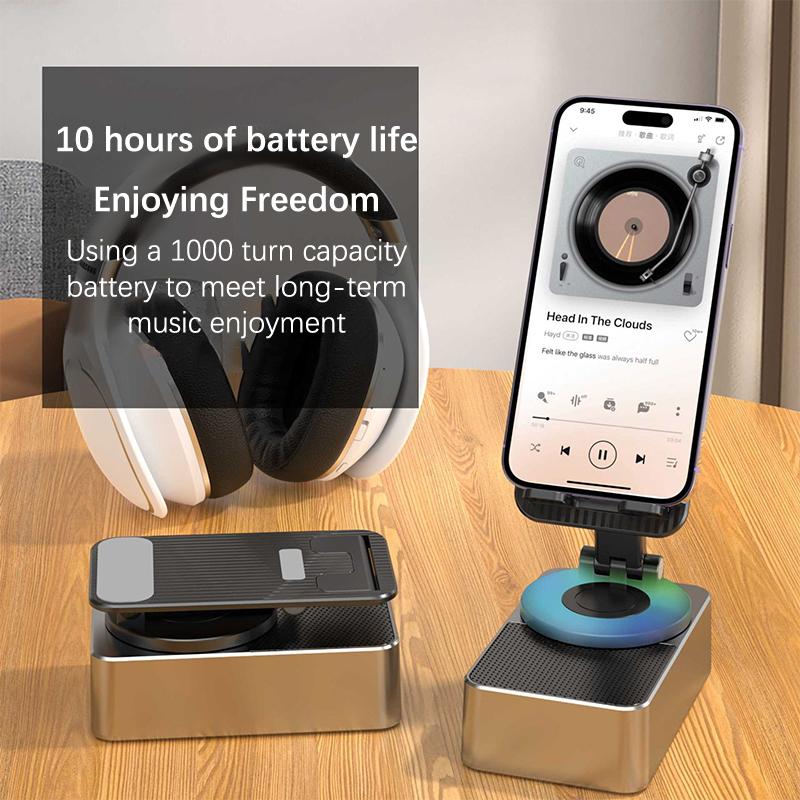 Cell Phone Stand With Bluetooth-Compatible Speaker Adjustable Portable Desktop Bracket Folding Desktop Live Lazy Stand Anti-Slip
