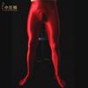 Men'S Sexy Glossy Smooth Skin-Friendly Footed Vertical Line Stockings Silky Super Elastic Tight Dance Yoga Pantyhose