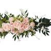 Artificial Rose Flower Wedding Chair Back Flower Arrangement For Ceremony Backdrop And Engagement Table Centerpieces