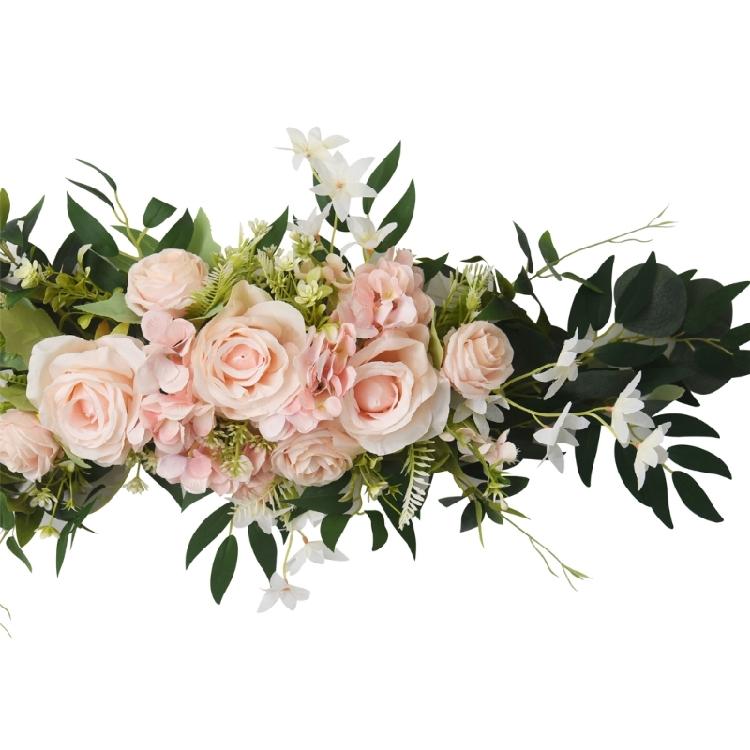 Artificial Rose Flower Wedding Chair Back Flower Arrangement For Ceremony Backdrop And Engagement Table Centerpieces