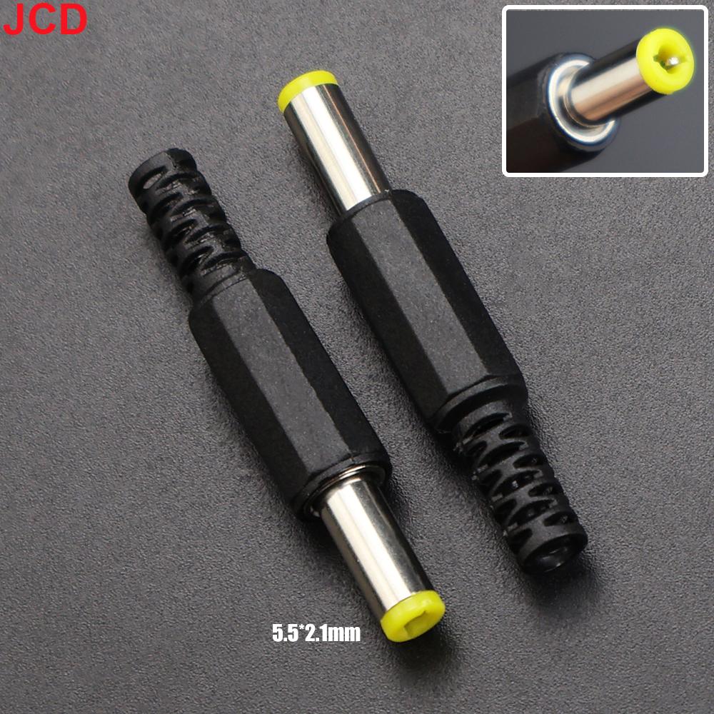 JCD 5/10pcs DC Power Plug 2.5x0.7mm 3.5x1.35m 5.5x2.1mm 5.5x2.5mm DC Connector Male Adapter Charging Solder Plug Jack