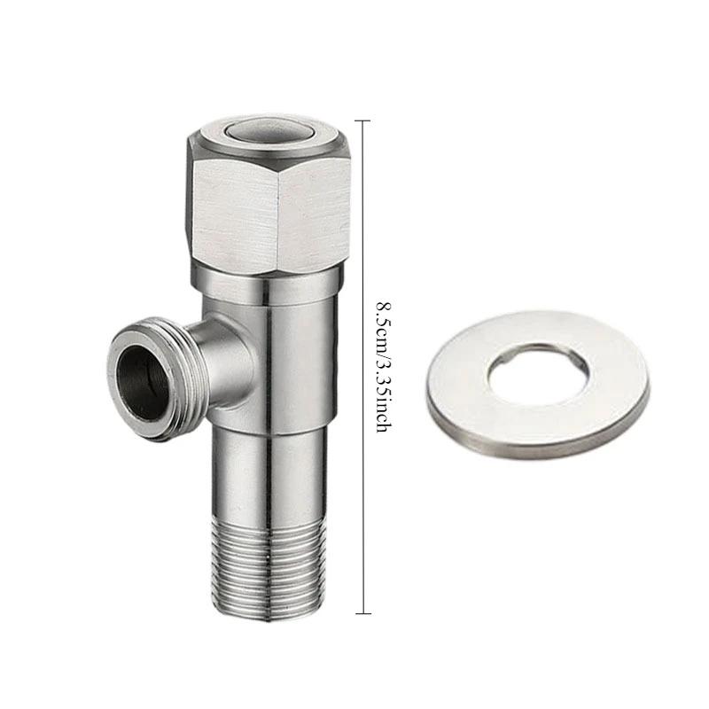 Household Universal Angle Valve for Toilet Water Heater 304 Stainless Steel Triangle Valve Thickened Explosion-proof Water Stop