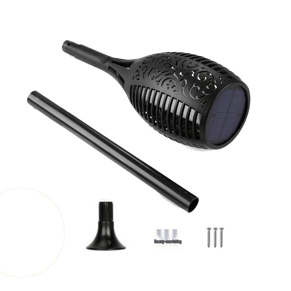 Cross-Border Solar Flame Ground Plug Torch Lights for Outdoor Garden and Lawn