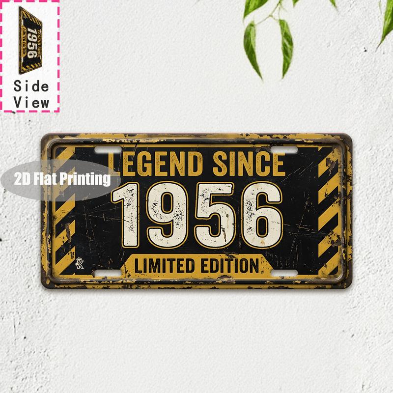 Vintage Distressed Mountain City Beach Year Slogan License Plate Metal Tin Sign Retro Wall Decor For Bar Cafe Home Garden