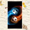 2025 New Football Beach Towel Soccer Themed Microfiber Bath Towel for Adults Seaside Quick Dry Towel