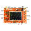 Oscilloscopio digitale completamente assemblato Stm32 con custodia in acrilico trasparente Cortocircuito Circuito aperto