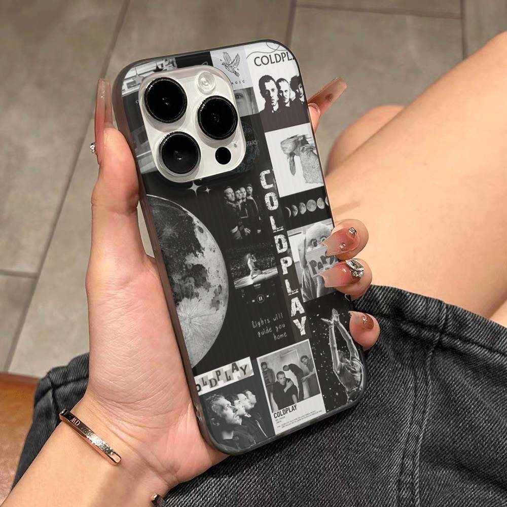 

Pop Rock Band C-Coldplay For Phone 17 16 15 14 13 12 11 Pro Max Plus Pro Air Phone Case Corrugated Stripe Back Cover iPhone 13 pro