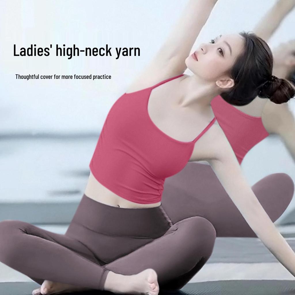 Damen Slim Fit Sportoberteil für Yoga & Pilates mit Brustpolster - 2026 Neuer Stil