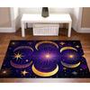 Carpet with Moon and Stars Night Sky Star Pattern Rugs with Sun and Moon Pattern Carpet with Moon Decor Starry Night Carpet