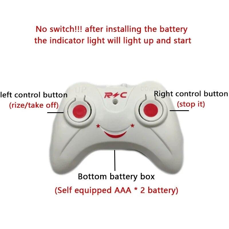Wiederaufladbare Mini-RC-Drohne, ferngesteuert, sicher, sturzsicher, RC-Hubschrauber, Drohnen-Kinderspielzeug