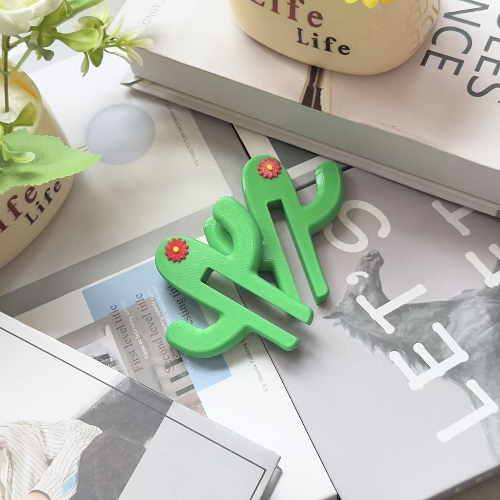 Cactus-Shaped Clamp-On Shower Hook for 8 Mm Glass Doors — Bathroom Accessory for Towels & Essentials