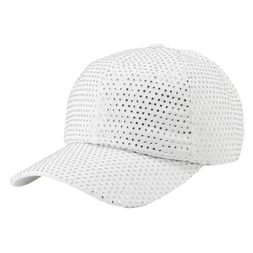 Sequin Baseball Cap Other Material Unisex 6 Panel Adjustable Mesh Fabric Character Style All Seasons Party Glitter Customizable