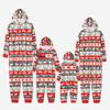 European & American Christmas Family Pajama Set - Print Top, Long Sleeve, Long Pants