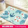Cute Ocean Sailor Oshawott Pattern Soft Non-Slip Absorbent Bathroom Kitchen Entryway Floor Rug Doormat Mat