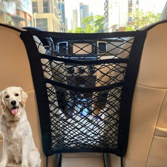 Universal Car Net Pocket Handbag Holder Organizer Seat Side Storage Mesh Bag