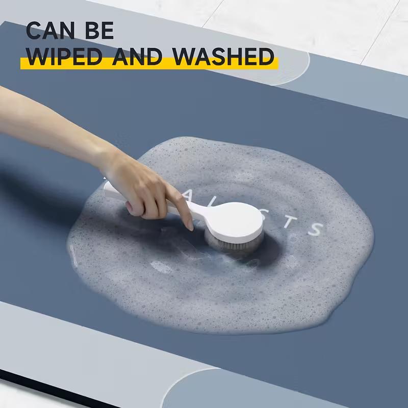 60*90cm Non-Slip Bathroom Absorbent Diatomite Mat, Soft and Super High Quality Quick-Dry Shower Rug