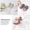ULDIGI Clear Baby Shoe Display Plastic Shoe Maintain Shoe Prevent for Home Stores 100-Pack Stands, Holders, Shape, Wrinkles,