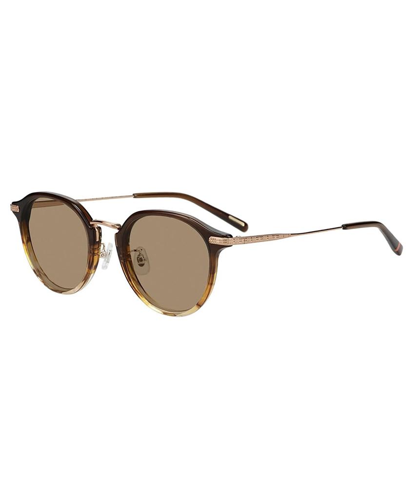 sunglasses UNITED ARROWS Crown colored thick UV unisex [Zoff] Boston-style (Brown (gradient) - ZO261G01_48A1) Panto, metal, lenses, frame, stylish,