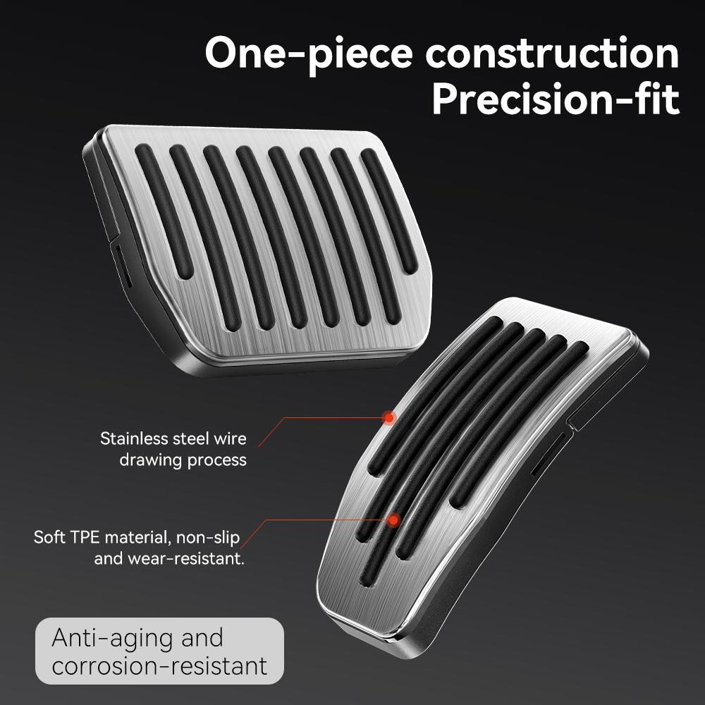 YZ Per Tesla Model 3 Y/YL Highland Juniper 2019-2026 Pedali per Piedi Installazione a Scatto Copripedale Acceleratore Carburante Freno in Lega