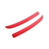 2Pcs Car Rear Spoiler Extension Lip Fins Spoiler Red Carbon Fiber Black Color Auto Part Styling for Mini Cooper F56 F55