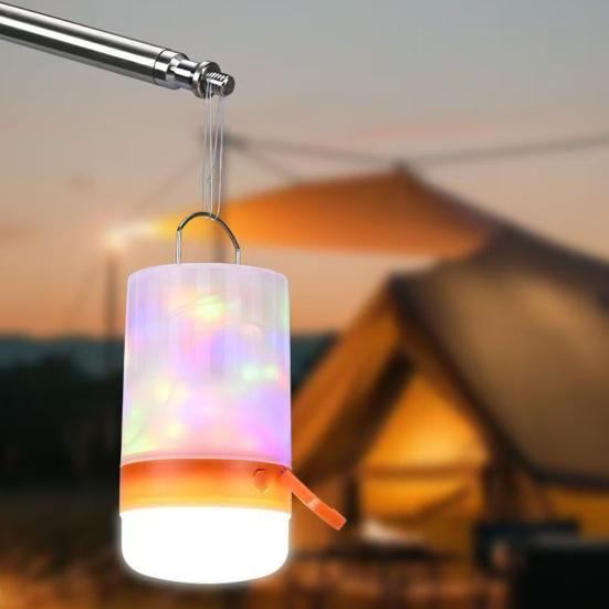 10M Retractable Outdoor Camping Light USB Rechargeable String Light Waterproof Stowable Fairy Lamp Decoration Tent Hanging LED Lantern