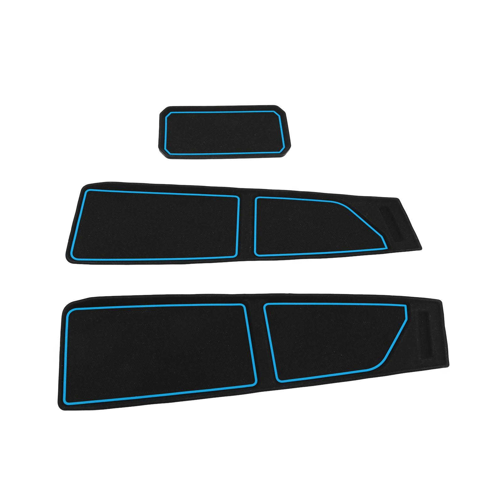 

3Pcs Cover Tray Silicone Anti Slip board Compartments Mat Interior Pad Liner for 2021 to 2024
