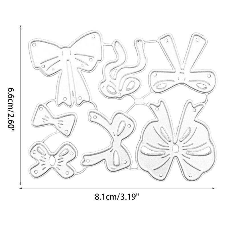 Knotted Bow Embossing Cutting Dies Knotted-Bow Die Cuts for Greeting Card Wedding Invitation Making Scrapbooking Album