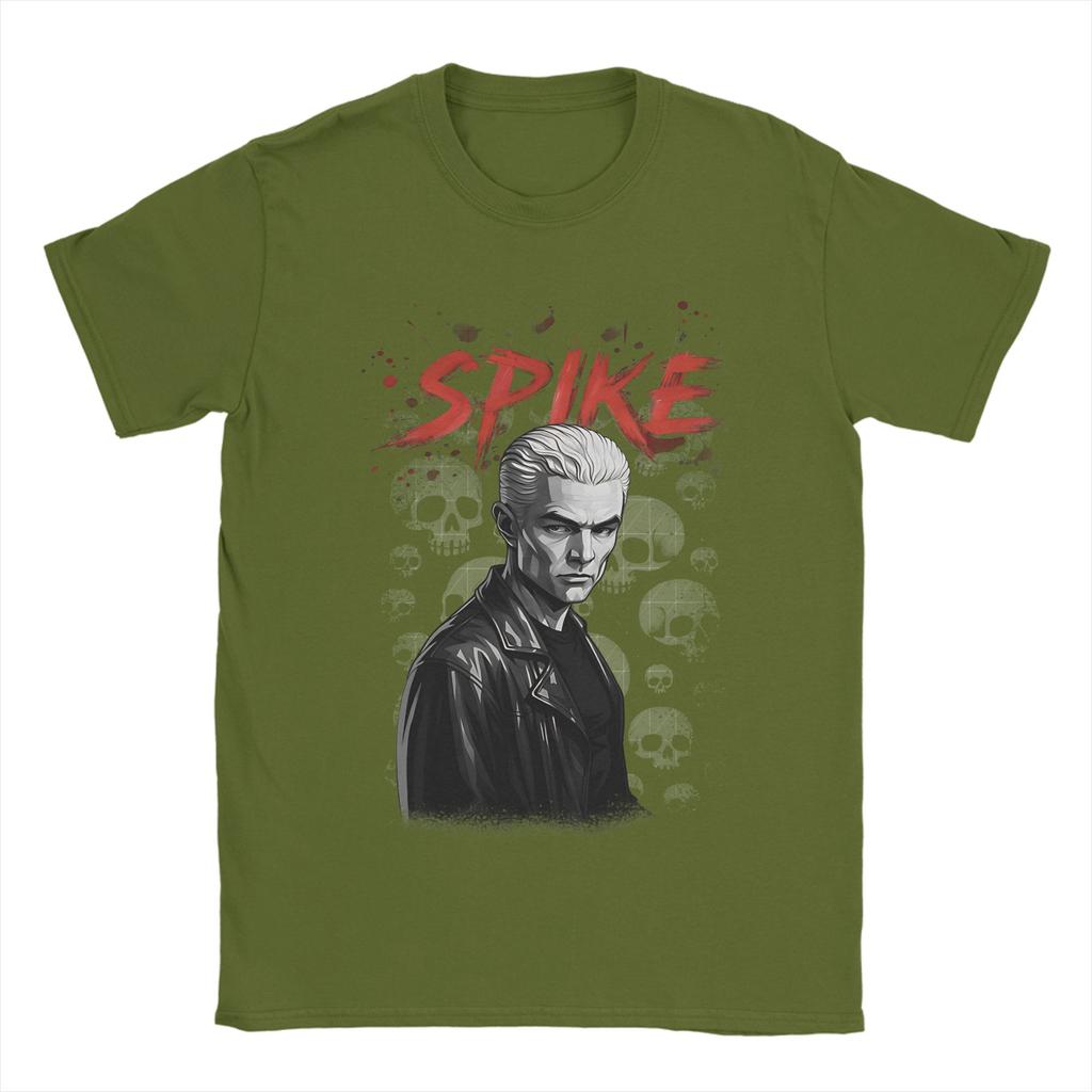 Men Women New Arrival Buffy Spike The Vampire  Tee T Shirt Pure Cotton  Tshirts Clothing