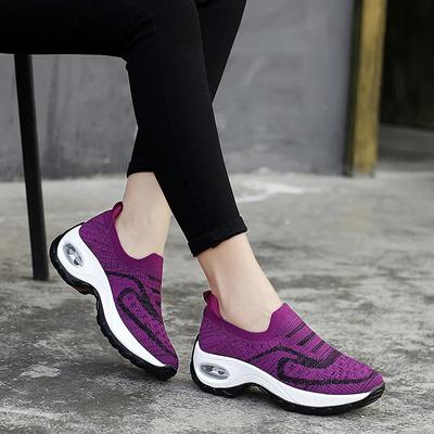 2024 Outdoor rutschfeste Sneaker Lässige Damenschuhe mit weicher Sohle Mode Mesh Komfort flach Herbst Damen atmungsaktives Schuhwerk neu