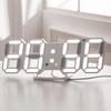 6609 Automatic Photosensitive Digital Clock 3D Electronic Clock Multi-function Seat Hanging Dual-purpose LED Clock