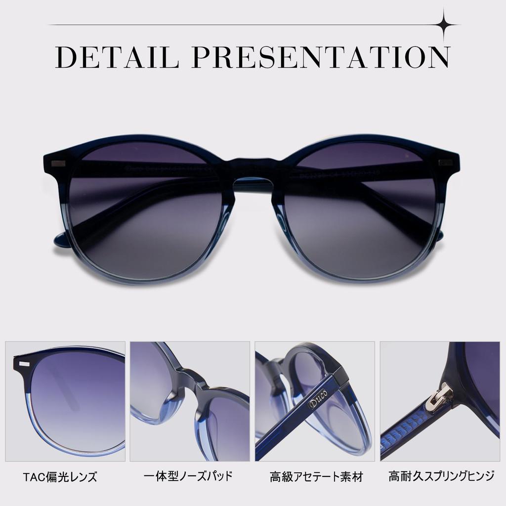 DUCO Polarized UV Driving Small Includes Glasses Size 1230 Women's Sunglasses, Black, Protection, Sunglasses, Stylish, Face, Case,