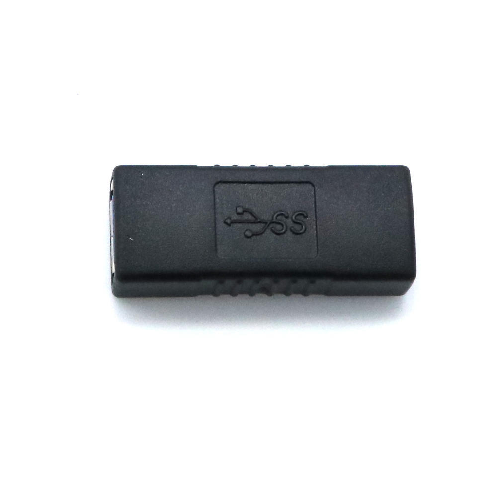 Black Blue Consumer Electronics Coupler Gender Connector USB 3.0 Adapter Type A Female To Female