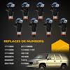 4.8 5.3 6.0 Fuel Injector 4 Holes 8Pcs, Compatible With 1999-2006 Chevrolet Silverado Suburban Tahoe Cadillac Escalade GMC Sierra Yukon Isuzu Hummer
