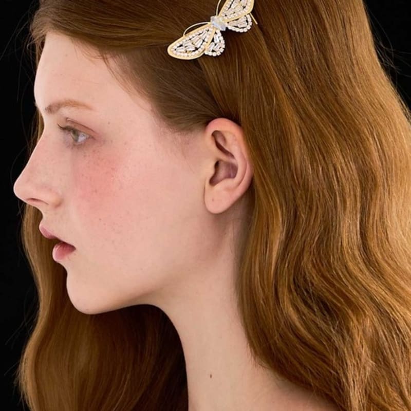 

Jean Paul Clarisse Cubic Butterfly Automatic Pin JP-23-319AB Silver