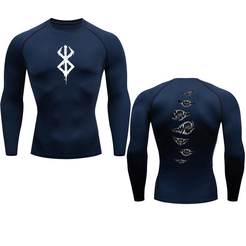 Anime 2D Print Quick-Dry Men's Sports T-Shirt: High Stretch, Tight-Fitting Fitness Wear