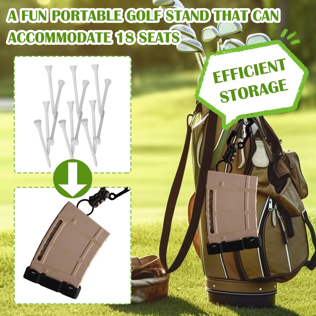 Golf Stand Organizer, Fun Portable For 18 Tees, Stylish And Cool Golf Accessories