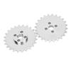 2pcs 24Tooth Sprockets Zinc Alloy Toothed Chain Gear Industrial Robot Parts 52mm X 6.8mm