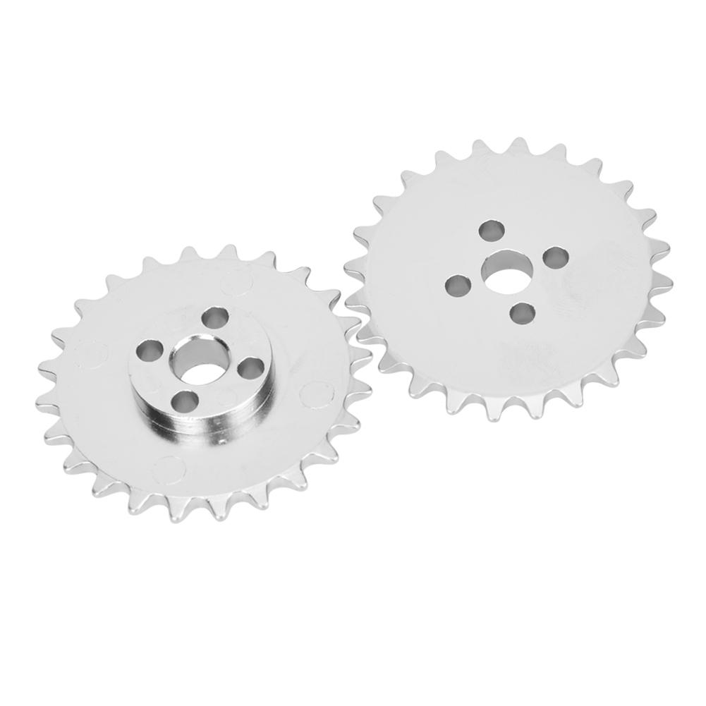 2pcs 24Tooth Sprockets Zinc Alloy Toothed Chain Gear Industrial Robot Parts 52mm X 6.8mm